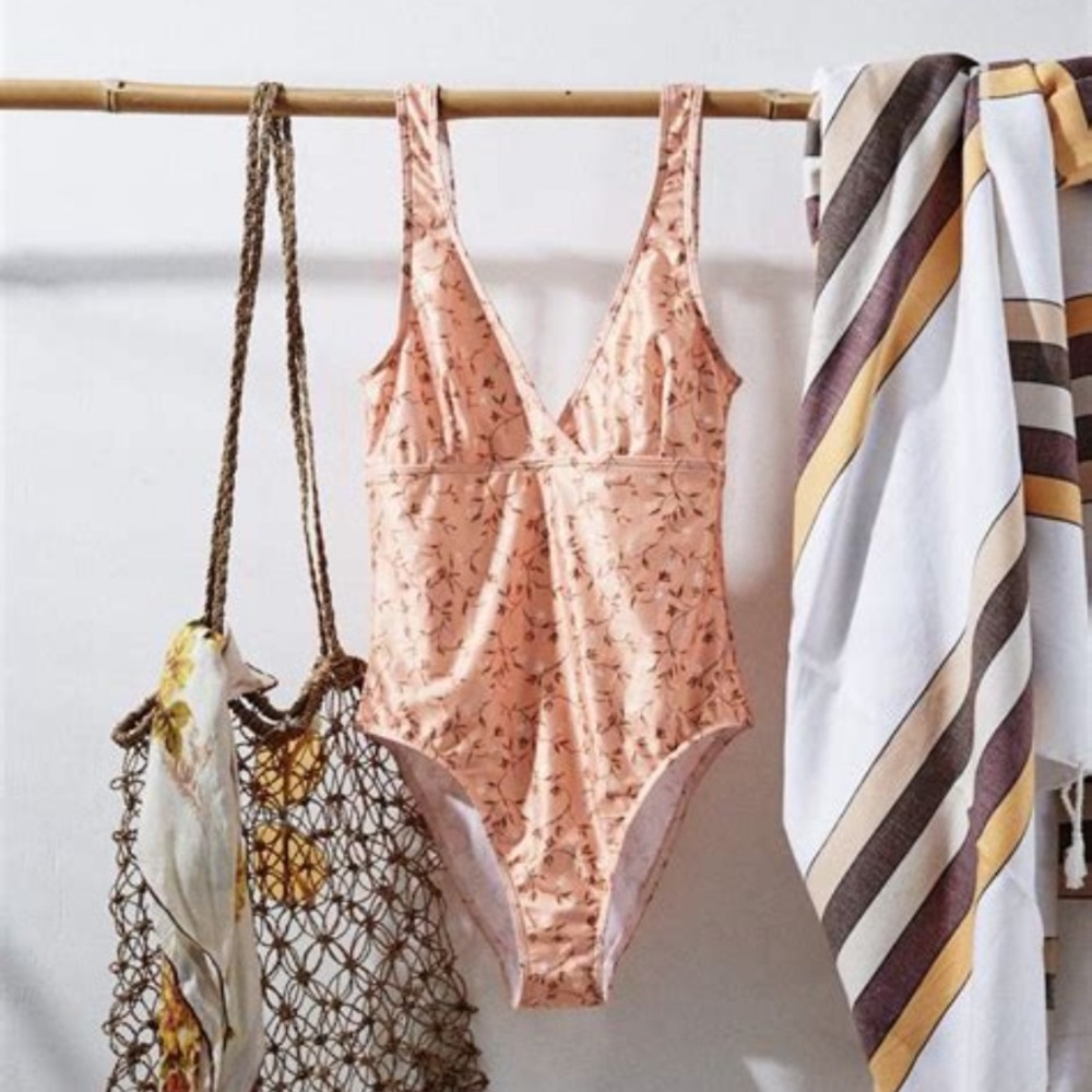 AFENDS Love Bandit One Piece Swimsuit in Apricot